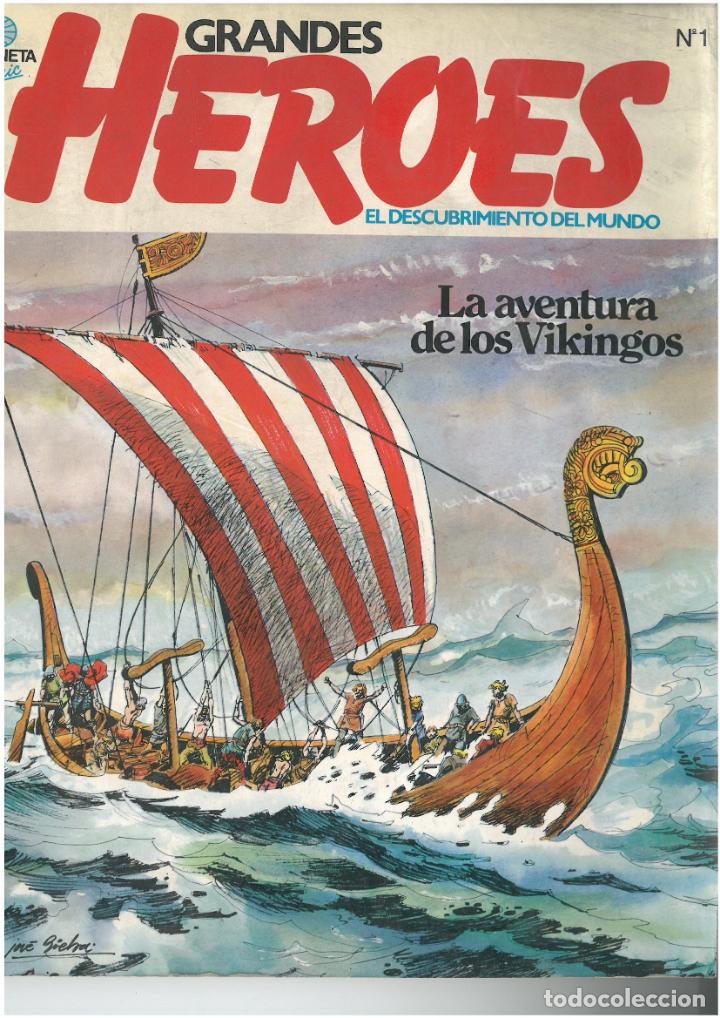 C&oacute;mics: GRANDES HEROES N&ordm; 1. LA AVENTURA DE LOS VIKINGOS. PLANETA. C-34