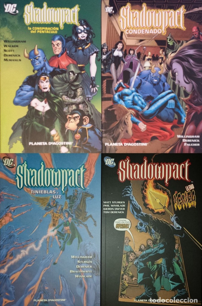 C&oacute;mics: SHADOWPACT. Coleccion completa de 4 tomos Planeta DeAgostini 2008 - Foto 1