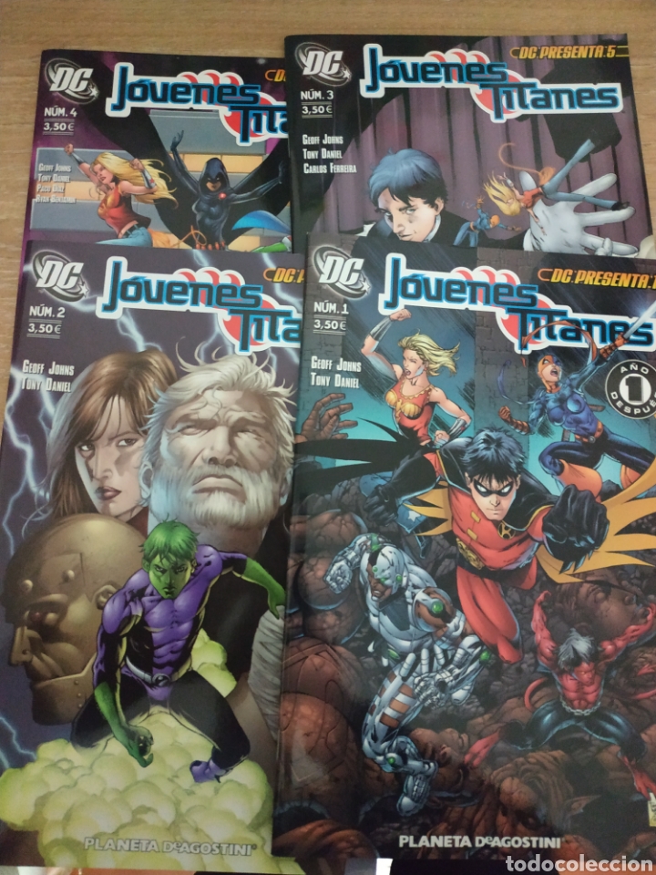 C&oacute;mics: J&oacute;venes titanes 4 n&uacute;meros planeta - Foto 1