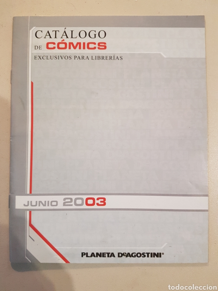 Comics: CAT&Aacute;LOGO DE C&Oacute;MICS JUNIO 2003 - FORUM PLANETA DE AGOSTINI