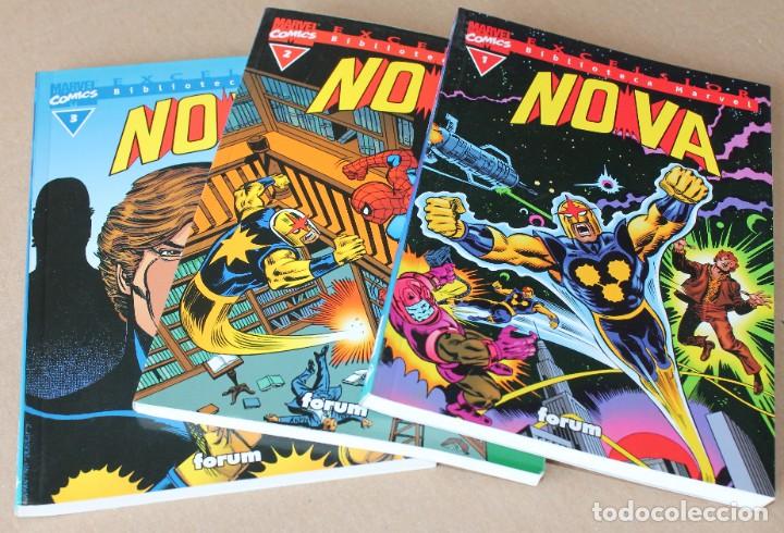 Cómics: BIBLIOTECA MARVEL - NOVA 1 2 3 - COMPLETA - Planeta / Forum - Muy buen estado - También sueltos
