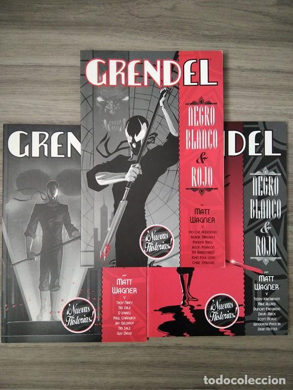 C&oacute;mics: GRENDEL NEGRO BLANCO Y ROJO COMPLETO 3 TOMOS. - Foto 1