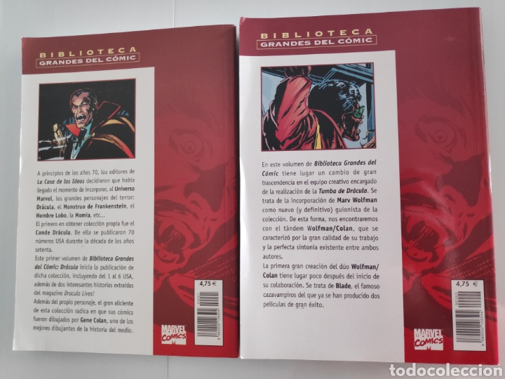 C&oacute;mics: Dr&aacute;cula biblioteca grandes del C&oacute;mic n&uacute;mero 1 y 2 Marvel comics - Foto 2