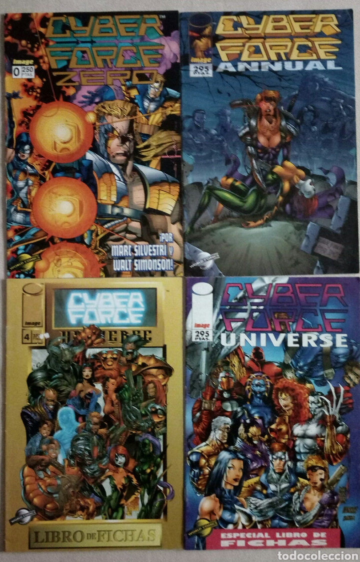 C&oacute;mics: CYBER FORCE ZERO + ANNUAL + 2 LIBROS DE FICHAS (WORLD COMICS-PLANETA) - Foto 1