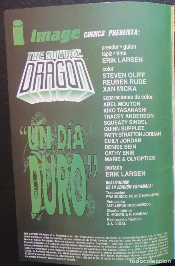 C&oacute;mics: Comic The Savage DRAGON,World Comics,Planeta,N&ordm; 4,Image,1994 - Foto 4