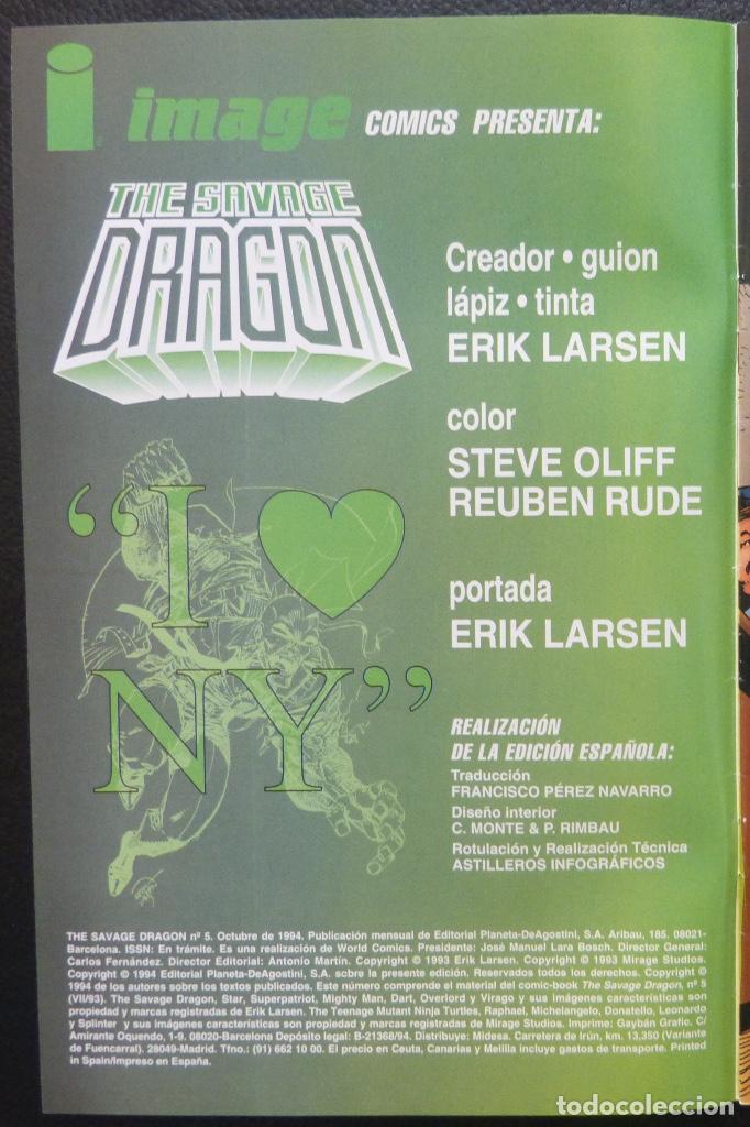 C&oacute;mics: Comic The Savage DRAGON,Planeta,1994,N&ordm; 5,Image,World Comics - Foto 5