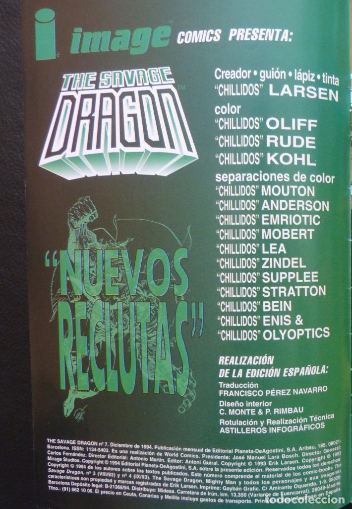 C&oacute;mics: Comic The Savage DRAGON,N&ordm; 7,Image,World Comics, 1994 - Foto 2
