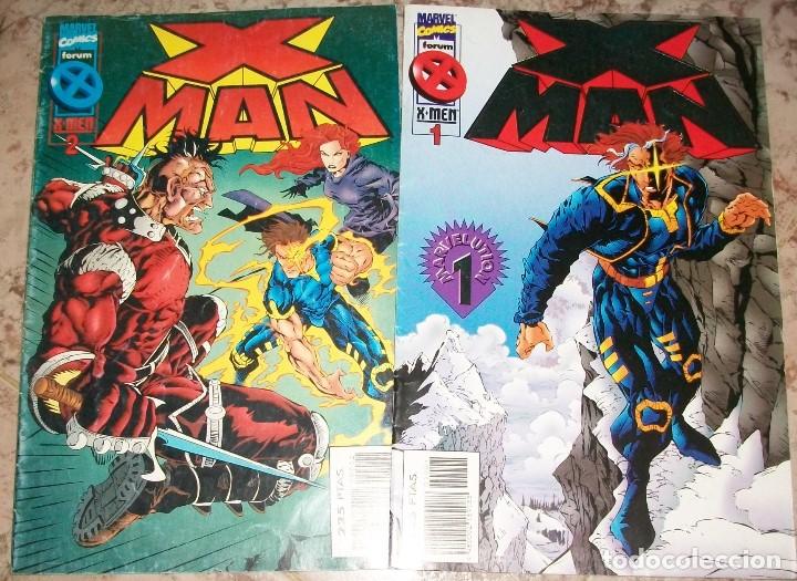 C&oacute;mics: X-Man (Planeta) Lote de 2 numeros 1 y 2 - Foto 1