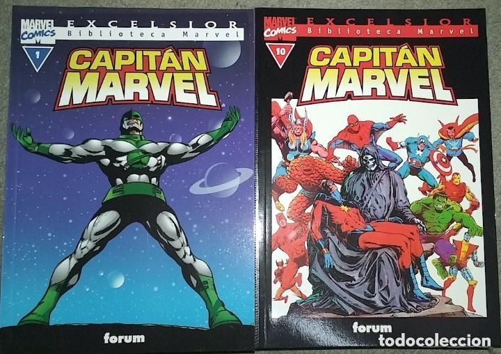 C&oacute;mics: BIBLIOTECA MARVEL EXCELSIOR CAPITAN MARVEL COMPLETA 10 N&ordm; - Foto 1