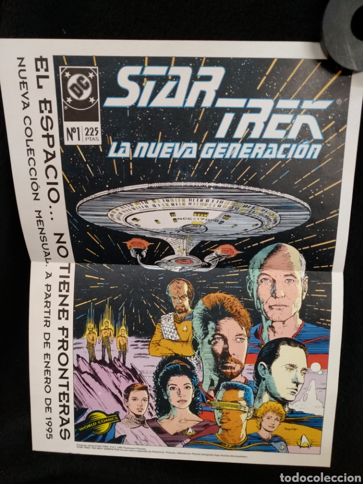 C&oacute;mics: Poster publicitario Star Trek, n&deg;1, DC, 1995. 33,5cm x 25,5cm