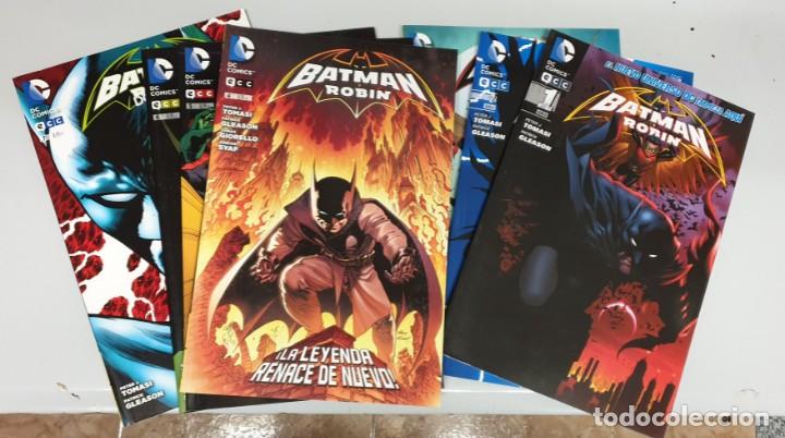 C&oacute;mics: BATMAN Y ROBIN &iexcl; LOTE 7 PRIMEROS NUMEROS ! PETER J TOMASI / DC - ECC - Foto 1