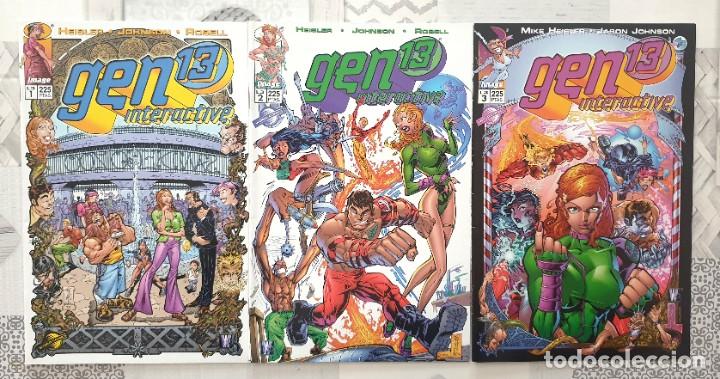 C&oacute;mics: GEN 13. INTERACTIVE Serie limitada de 3 comics. World Comics 1999 - Foto 1