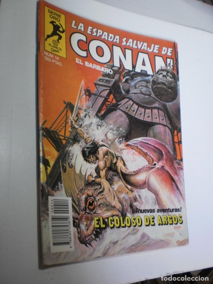 Comics: conan del b&aacute;rbaro n&ordm; 14 el coloso de argos. planeta 1982 (buen estado)