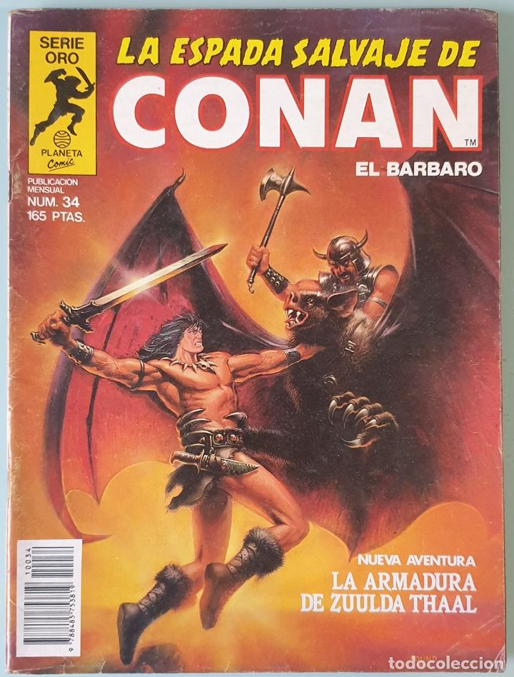 C&oacute;mics: La espada salvaje de Conan #34 (Planeta, 1984) - Foto 1