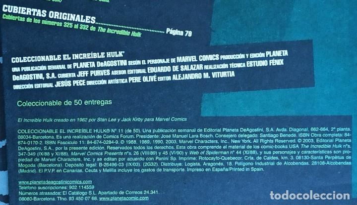 C&oacute;mics: EL INCREIBLE HULK N&ordm; 11 - PLANETA MARVEL NUEVO - Foto 4