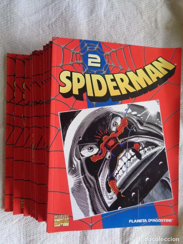 C&oacute;mics: LOTE DE 16 COMICS SPIDERMAN, DE PLANETA. 2002. DEL N&ordm; 2 AL N&ordm; 17 - Foto 2