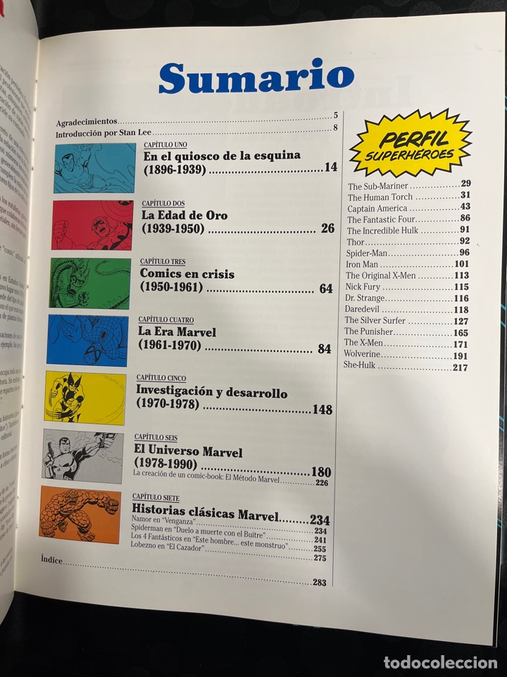 C&oacute;mics: CINCO FABULOSAS D&Eacute;CADAS DE C&Oacute;MICS MARVEL de LES DANIELS ( 1997 ) - Foto 4