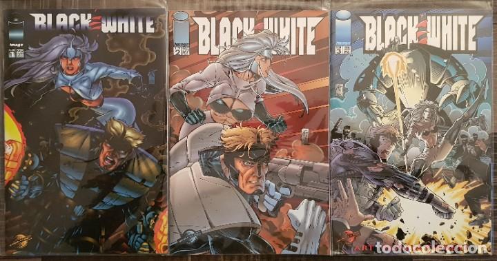 C&oacute;mics: BLACK & WHITE de Art Thibert. Serie Limitada de 3 comics. World Comics 1996 - Foto 1