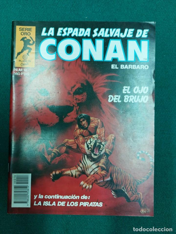 C&oacute;mics: Espada Salvaje de Conan N&ordm; 18 serie oro - Foto 1