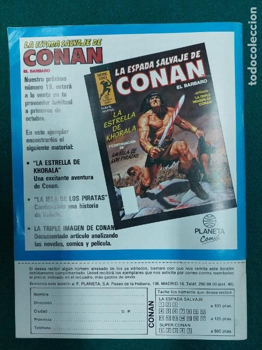 C&oacute;mics: Espada Salvaje de Conan N&ordm; 18 serie oro - Foto 2