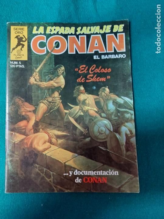 C&oacute;mics: Espada Salvaje de Conan N&ordm; 5 serie oro - Foto 1