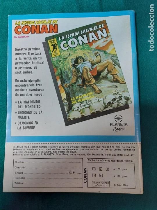 C&oacute;mics: Espada Salvaje de Conan N&ordm; 5 serie oro - Foto 2