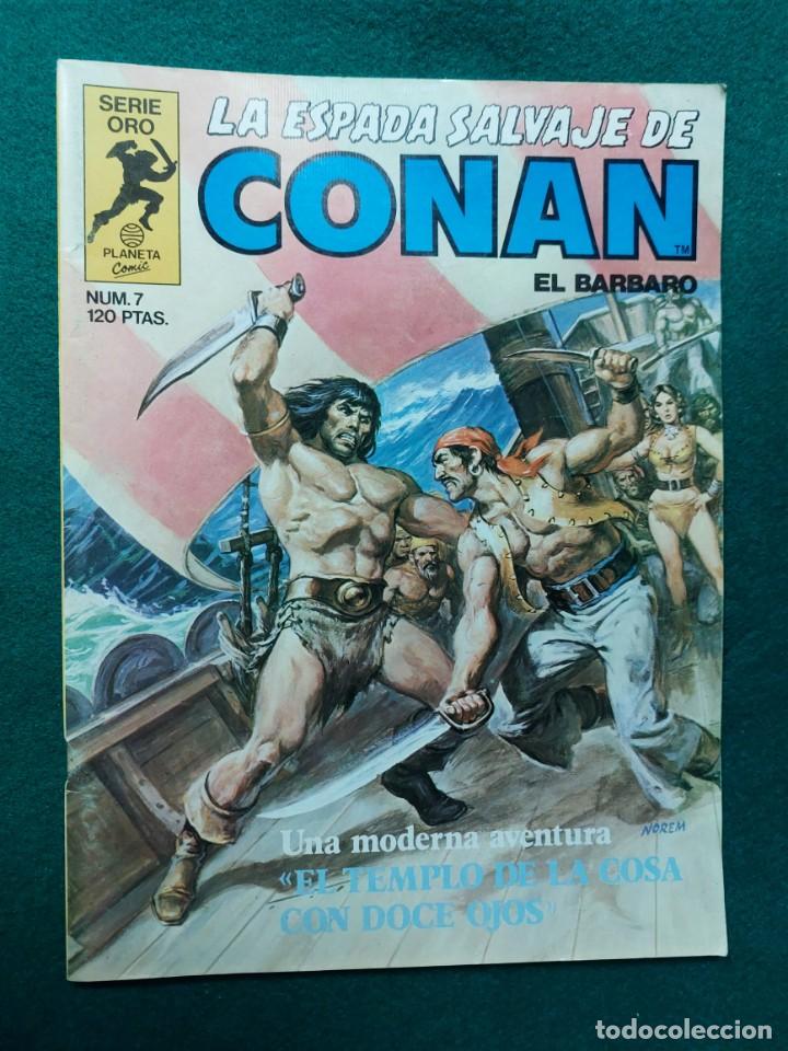 C&oacute;mics: Espada Salvaje de Conan N&ordm; 7 serie oro - Foto 1