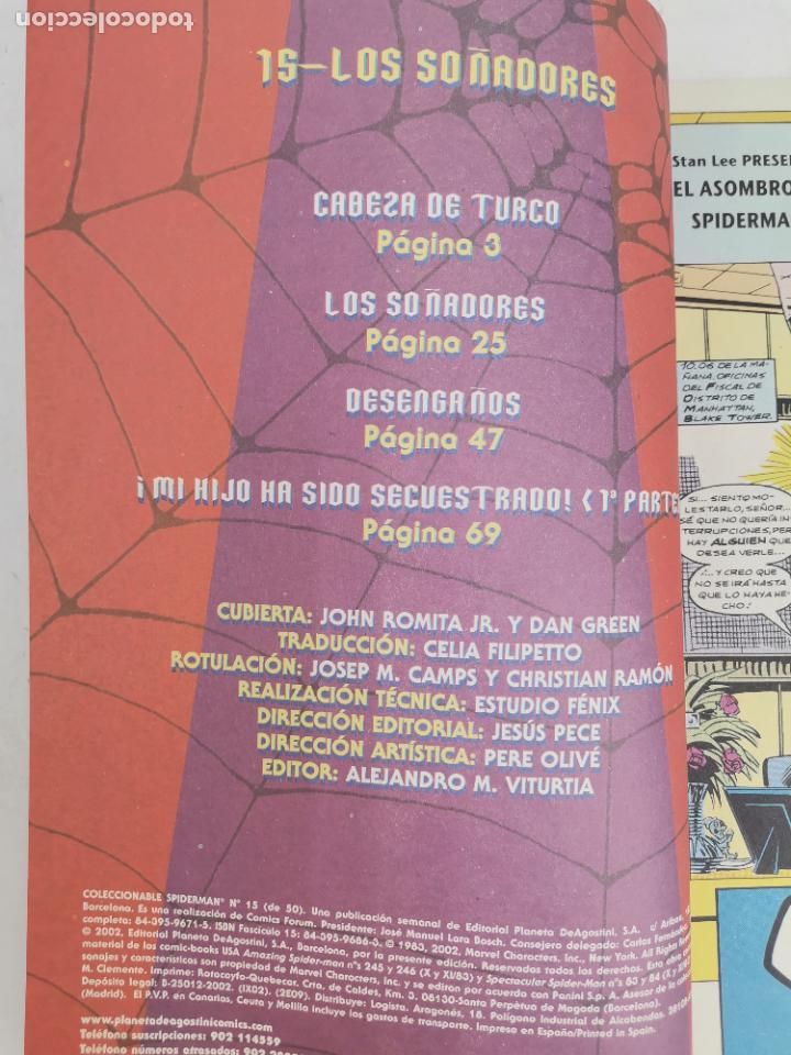 C&oacute;mics: COM-316. SPIDERMAN 15. MARVEL COMICS.. 2002. - Foto 3