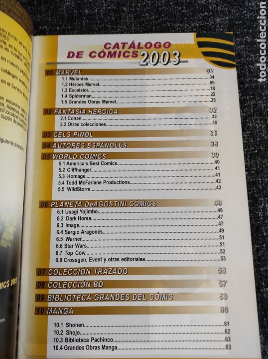 C&oacute;mics: CATALOGO DE COMICS. 2003 -ED. PLANETA. - Foto 2