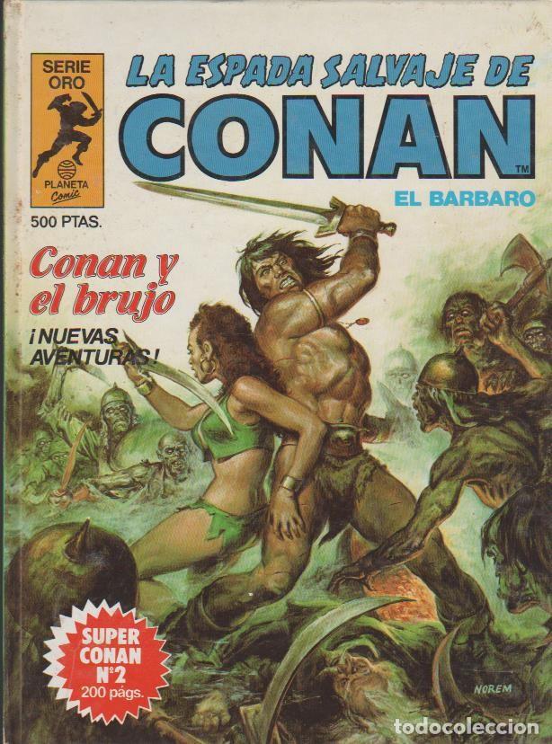 C&oacute;mics: CONAN SERIE ORO, SUPER (PLANETA COMICS) ORIGINAL 1982 COMPLETA TOMOS - Foto 2