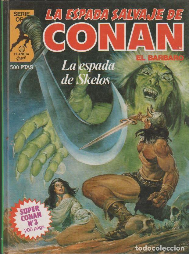 C&oacute;mics: CONAN SERIE ORO, SUPER (PLANETA COMICS) ORIGINAL 1982 COMPLETA TOMOS - Foto 3