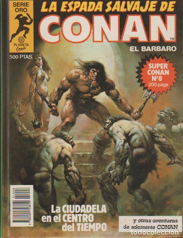 C&oacute;mics: CONAN SERIE ORO, SUPER (PLANETA COMICS) ORIGINAL 1982 COMPLETA TOMOS - Foto 8