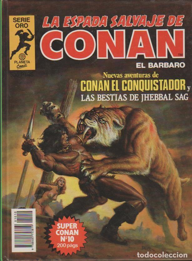 C&oacute;mics: CONAN SERIE ORO, SUPER (PLANETA COMICS) ORIGINAL 1982 COMPLETA TOMOS - Foto 10