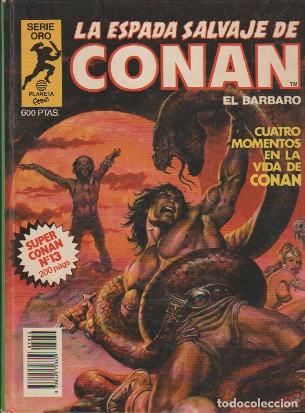 C&oacute;mics: CONAN SERIE ORO, SUPER (PLANETA COMICS) ORIGINAL 1982 COMPLETA TOMOS - Foto 13
