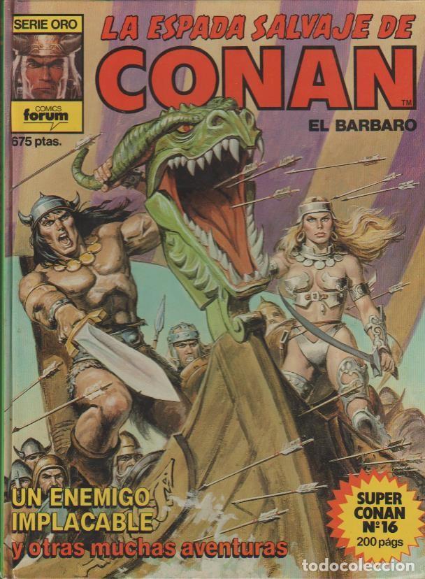 C&oacute;mics: CONAN SERIE ORO, SUPER (PLANETA COMICS) ORIGINAL 1982 COMPLETA TOMOS - Foto 16