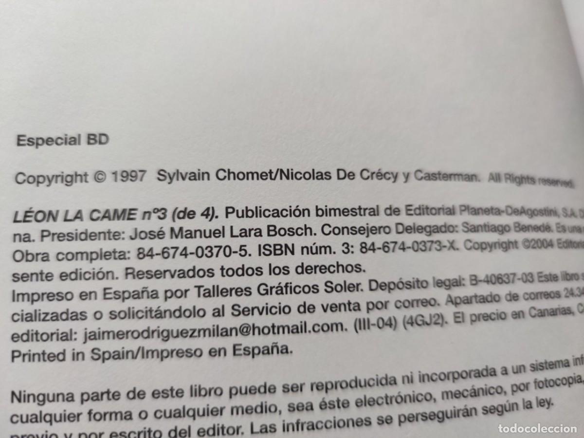 C&oacute;mics: LEON LA CAME 2 TOMOS 200 p&aacute;ginas total. - Foto 5