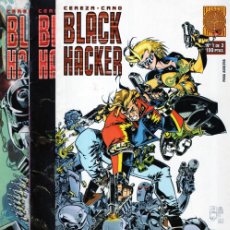 Cómics: BLACK HACKER COMPLETA 1 AL 3 (CEREZA / CANO) LINEA LABERINTO - PLANETA - BUEN ESTADO