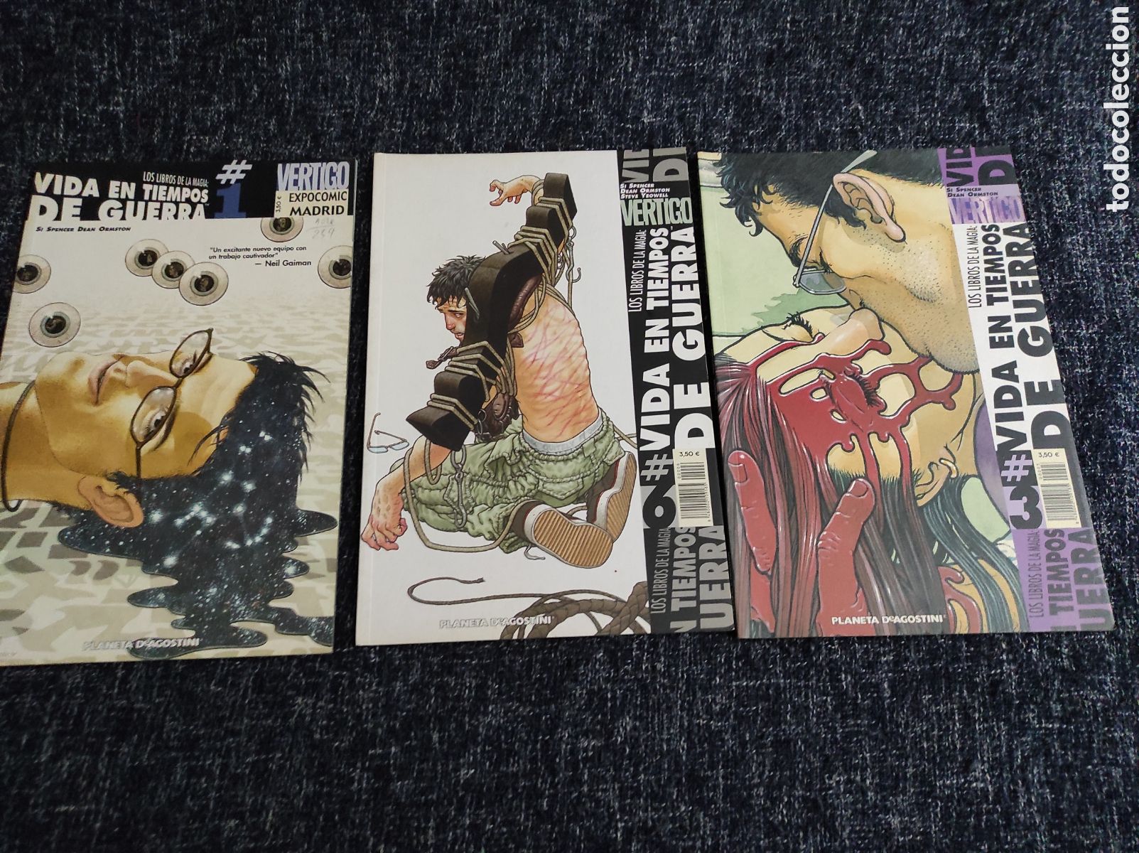 Comics: LOS LIBROS DE LA MAGIA, VIDA EN TIEMPOS DE GUERRA - LOTE DE 3 EJEMPLARES -ED. PLANETA