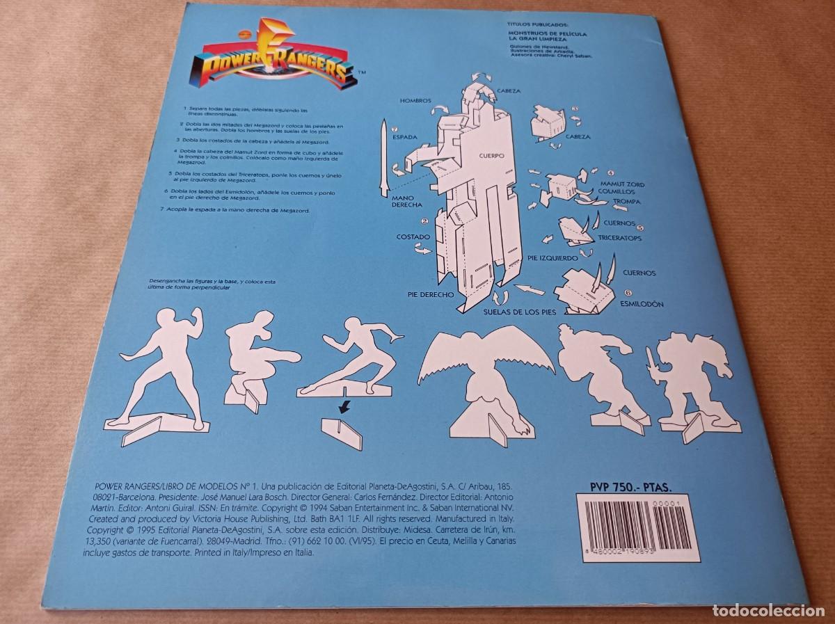 C&oacute;mics: LIBRO DE MODELOS POWER RANGERS - RECORTABLE PARA MONTAR - Foto 14