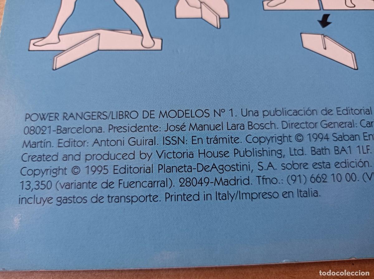C&oacute;mics: LIBRO DE MODELOS POWER RANGERS - RECORTABLE PARA MONTAR - Foto 16