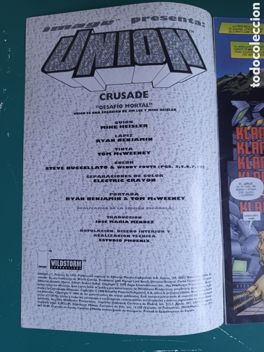 C&oacute;mics: Union N&deg; 1 IMAGE - WILDSTORM - Foto 2