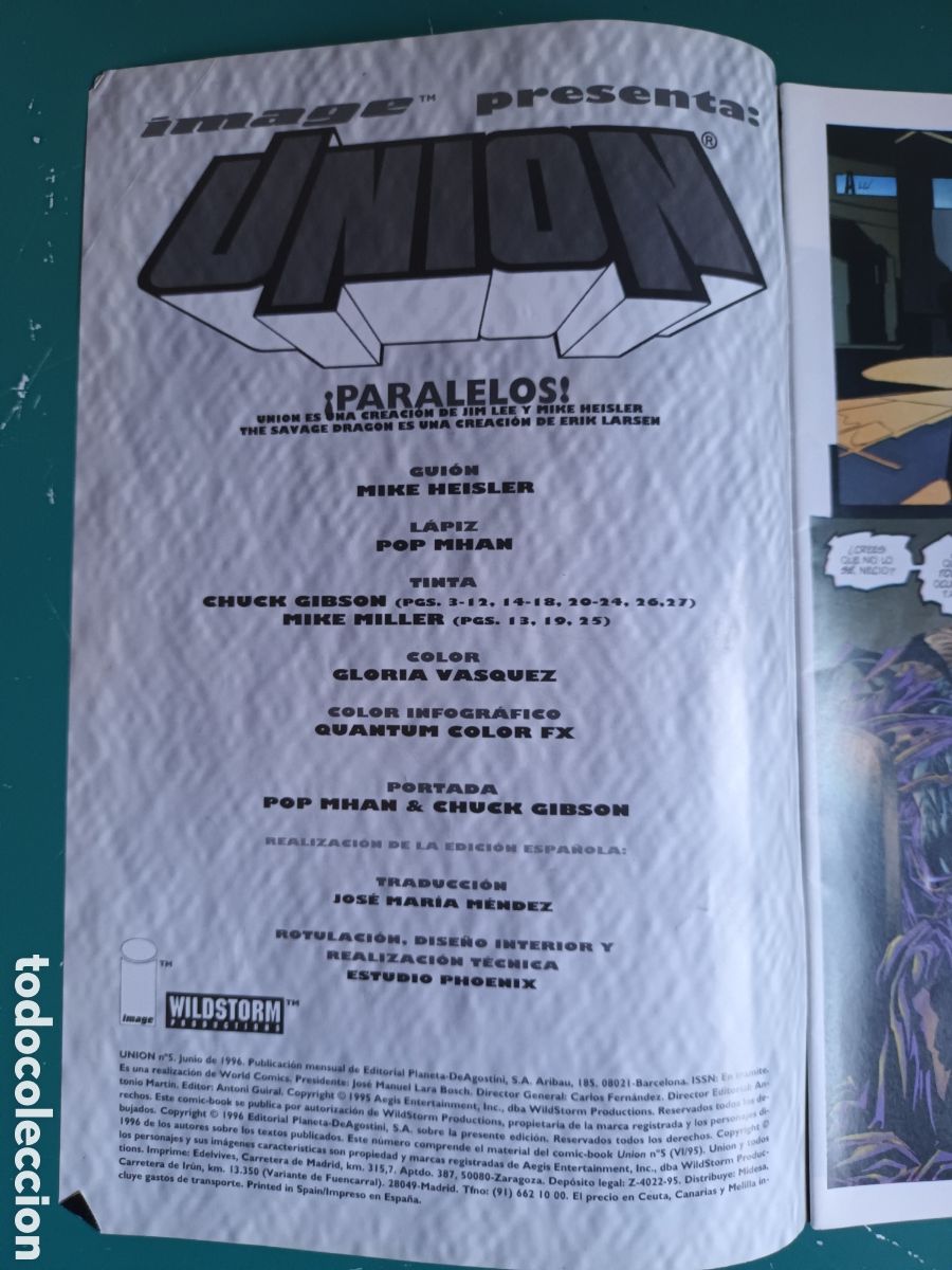 C&oacute;mics: Union N&deg; 5 IMAGE - WILDSTORM - Foto 2