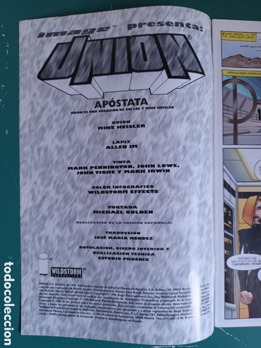 C&oacute;mics: Union N&deg; 9 IMAGE - WILDSTORM - Foto 2