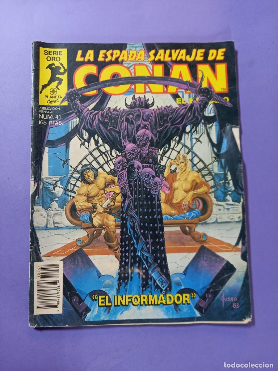C&oacute;mics: La Espalda Salvaje de Conan N&ordm; 41 Serie Oro 1982 REF C7 - Foto 1