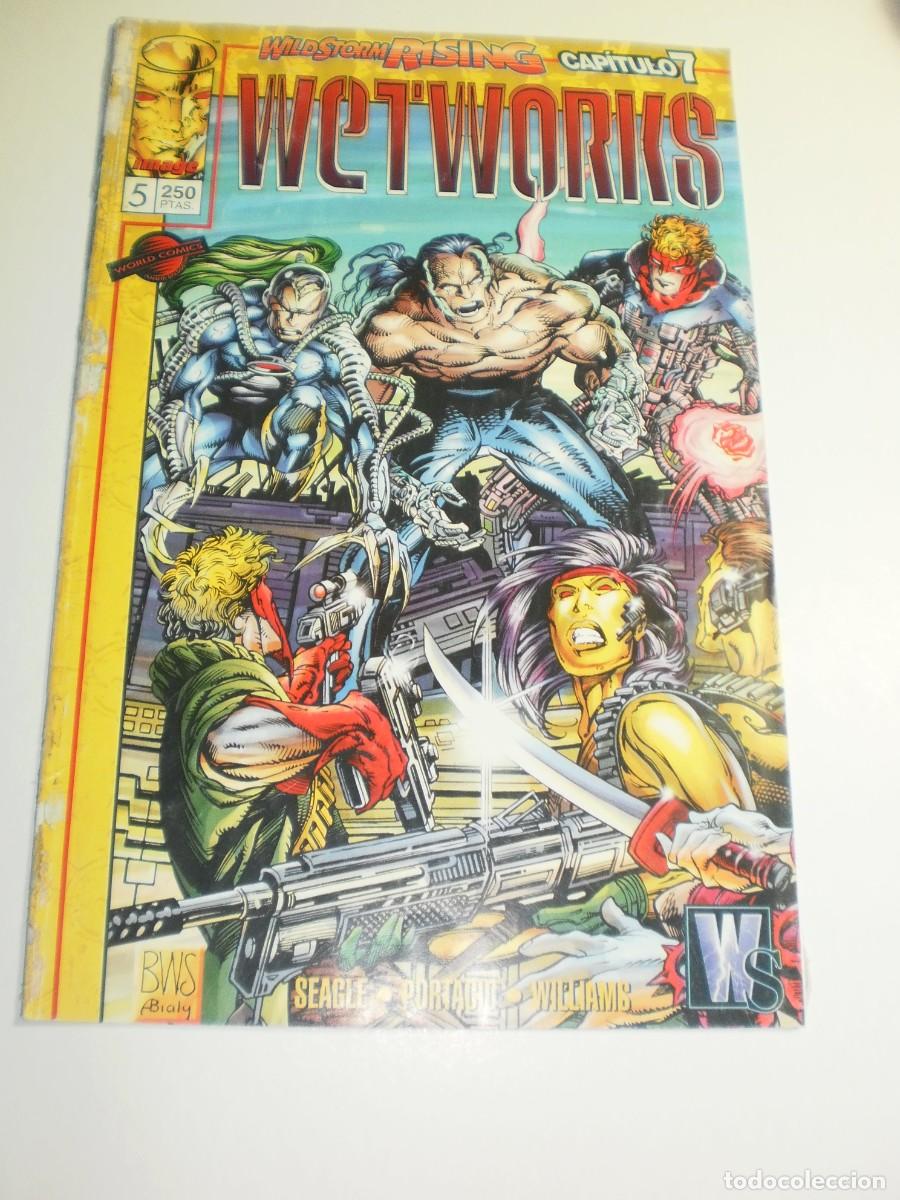 Comics: wild storm rising n&ordm; 7. wetworks n&ordm; 5. planeta 1996 (estado normal, leer)