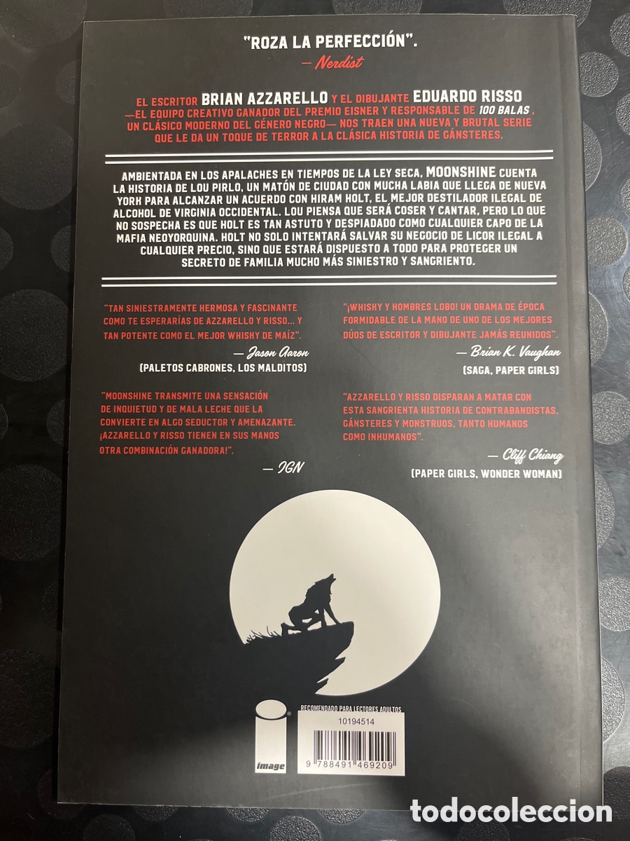 C&oacute;mics: MOONSHINE VOL.1 de BRIAN AZZARELLO y EDUARDO RISSO IMAGE ( 2018/&hellip; ) - Foto 2