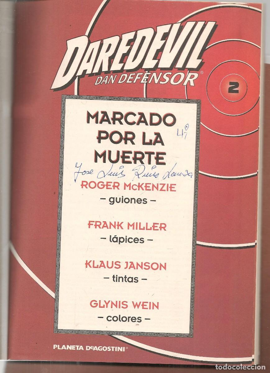 C&oacute;mics: DAREDEVIL. DAN DEFENSOR. N&ordm; 2. MARVEL / PLANETA . (Z/C4) - Foto 3