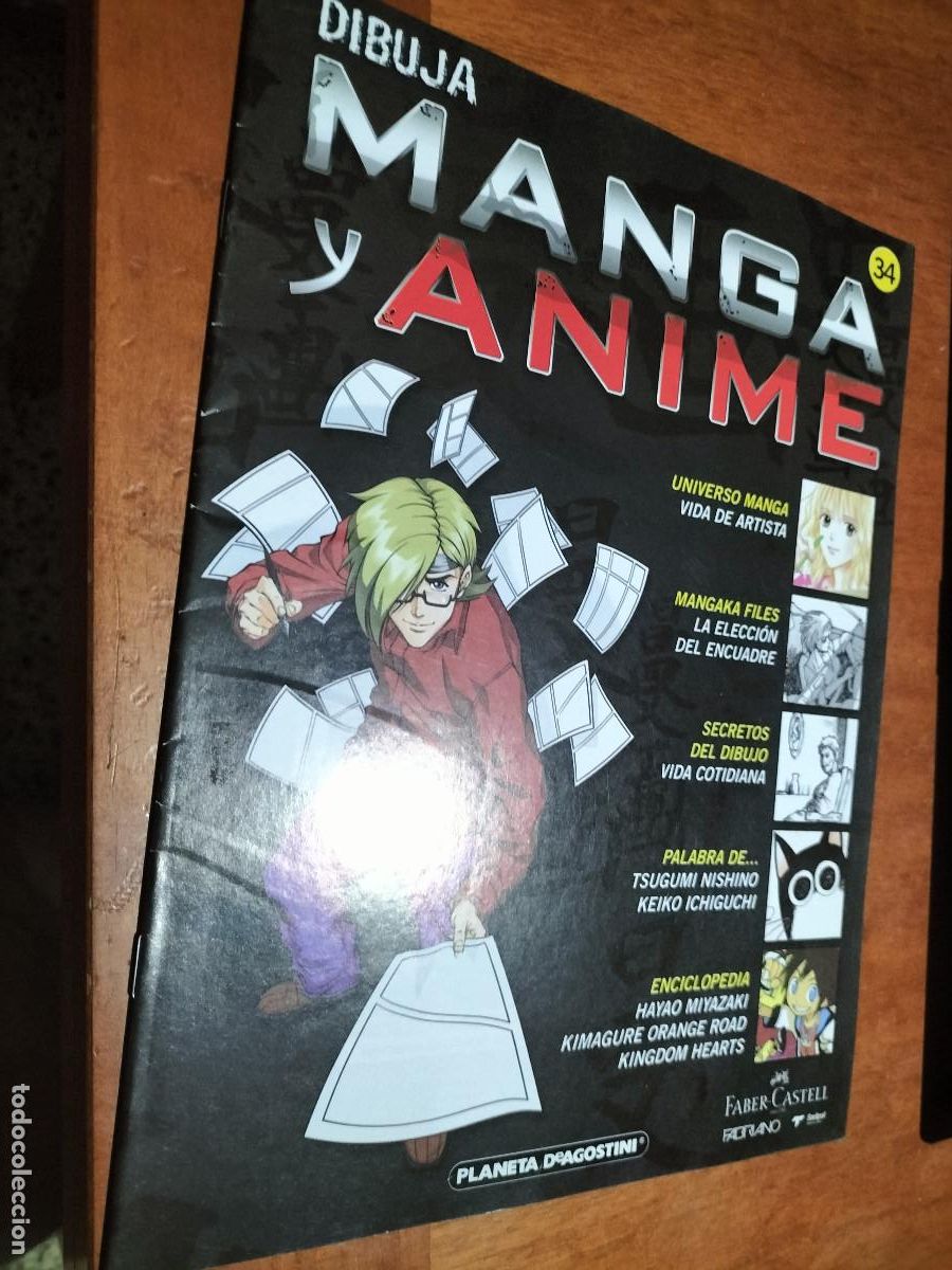 Comics : 34 DIBUJA MANGA Y ANIME. FASC&Iacute;CULO. GRAPA. BUEN ESTADO. PLANETA DEAGOSTINI caj. 116