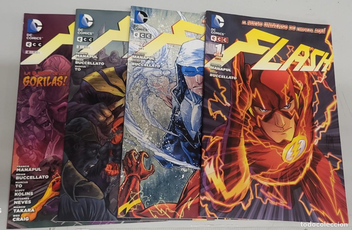 C&oacute;mics: FLASH N&ordm; 1 , 2 , 3 Y 4 / FRANCIS MANAPUL - BRIAN BUCCELLATO - EL NUEVO UNIVERSO DC / ECC - Foto 1