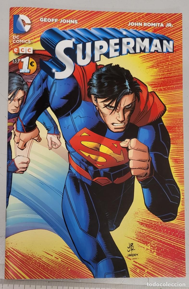 C&oacute;mics: SUPERMAN VOL. 3 N&ordm; 33 - GEOFF JOHNS - JOHN ROMITA JR. - DC / ECC - Foto 1
